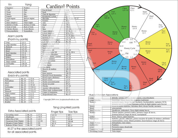 Shu Points Chart